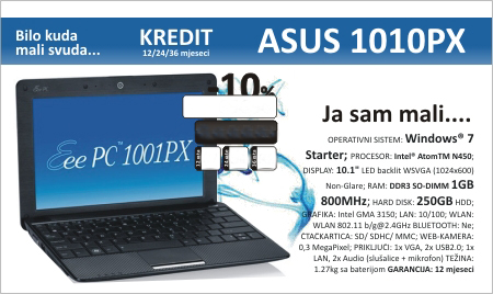 Mini ASUS Laptop - TSC - TELESOFT computers d.o.o.